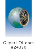 Globe Clipart #24396 by Eugene