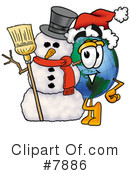 Globe Clipart #7886 by Mascot Junction
