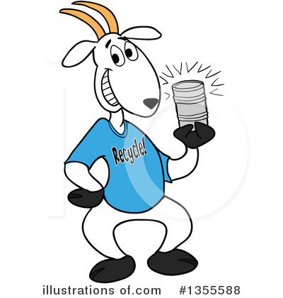 Royalty-Free (RF) Goat Clipart Illustration by LaffToon - Stock Sample #1355588