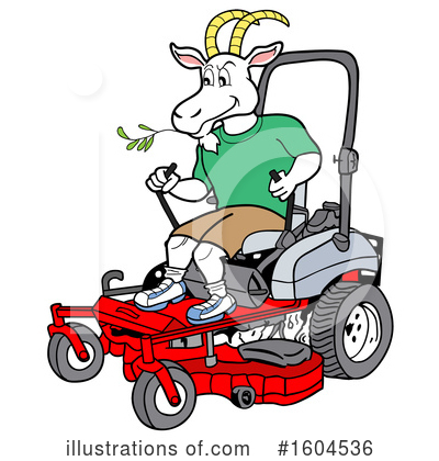 Mower Clipart #1604536 by LaffToon