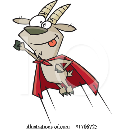 Royalty-Free (RF) Goat Clipart Illustration by toonaday - Stock Sample #1706725