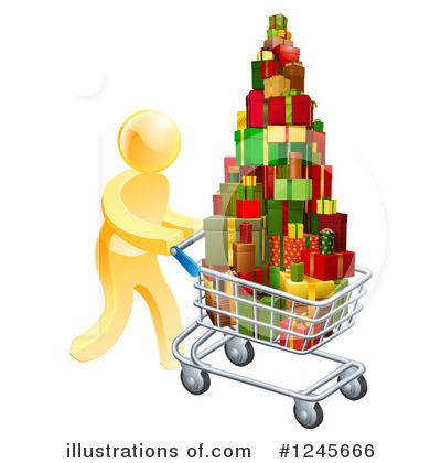 Shopping Cart Clipart #1245666 by AtStockIllustration
