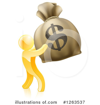 Money Bag Clipart #1263537 by AtStockIllustration