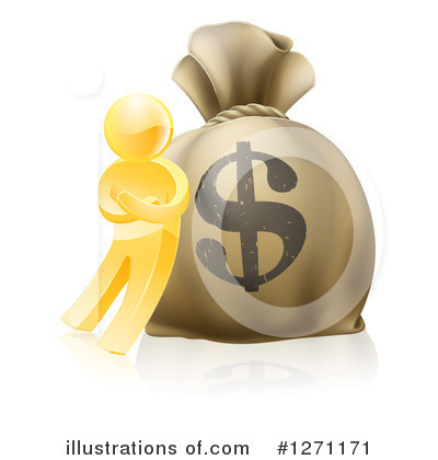 Money Bag Clipart #1271171 by AtStockIllustration