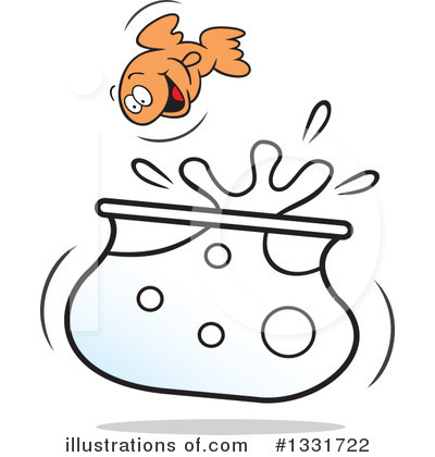 Royalty-Free (RF) Goldfish Clipart Illustration by Johnny Sajem - Stock Sample #1331722