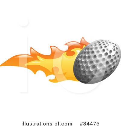 Golf Ball Clipart #34475 by AtStockIllustration