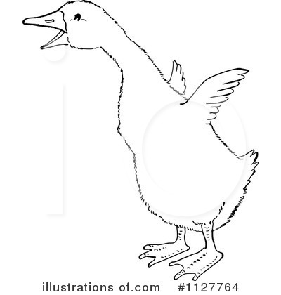 Royalty-Free (RF) Goose Clipart Illustration by Picsburg - Stock Sample #1127764