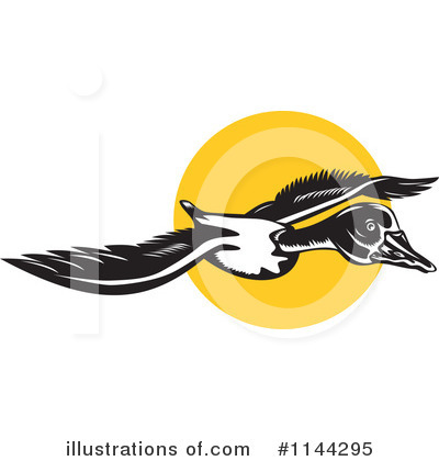 Royalty-Free (RF) Goose Clipart Illustration by patrimonio - Stock Sample #1144295