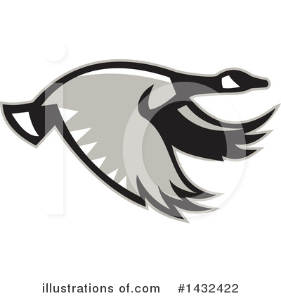 Royalty-Free (RF) Goose Clipart Illustration by patrimonio - Stock Sample #1432422