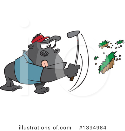 Golfer Clipart #1394984 by toonaday