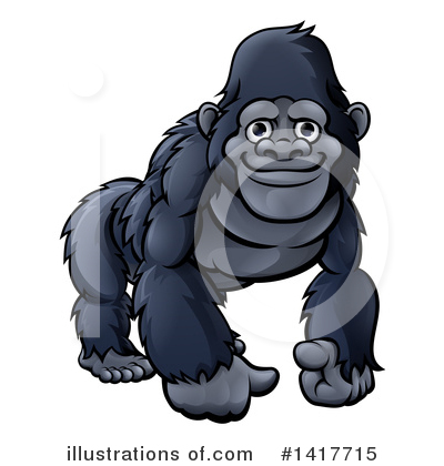Primate Clipart #1417715 by AtStockIllustration