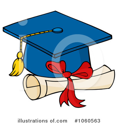 Royalty-Free (RF) Graduation Clipart Illustration by Hit Toon - Stock Sample #1060563