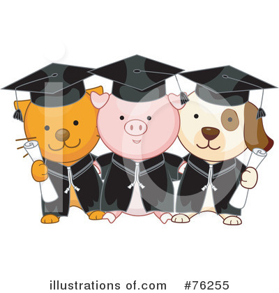 Royalty-Free (RF) Graduation Clipart Illustration by BNP Design Studio - Stock Sample #76255