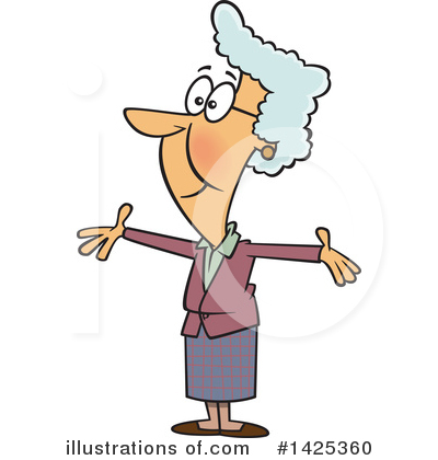 Royalty-Free (RF) Granny Clipart Illustration by toonaday - Stock Sample #1425360