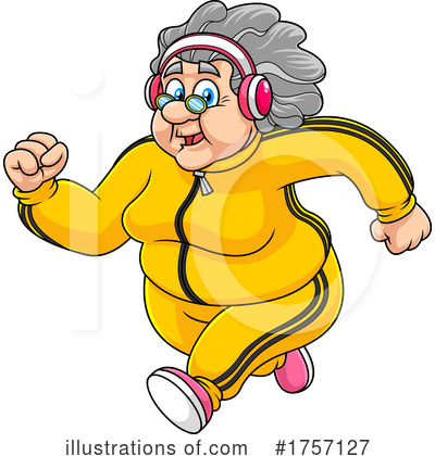Jogging Clipart #1757127 by Hit Toon