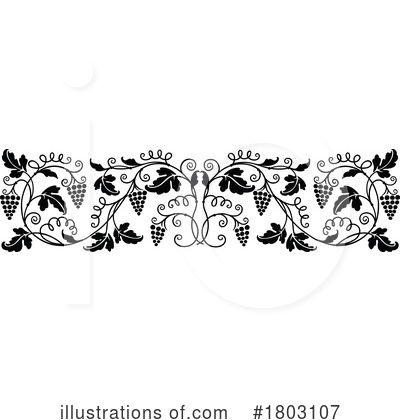 Royalty-Free (RF) Grape Vine Clipart Illustration by Vector Tradition SM - Stock Sample #1803107