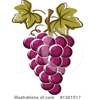 Royalty-Free (RF) Grapes Clipart Illustration by Vector Tradition SM - Stock Sample #1321517
