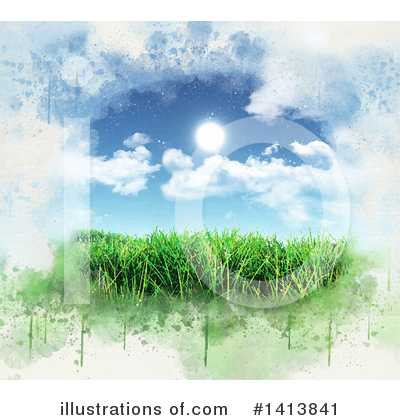Clouds Clipart #1413841 by KJ Pargeter