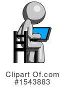 Gray Design Mascot Clipart #1543883 by Leo Blanchette
