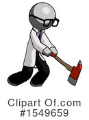 Gray Design Mascot Clipart #1549659 by Leo Blanchette