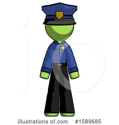 Royalty-Free (RF) Green Design Mascot Clipart Illustration by Leo Blanchette - Stock Sample #1589685