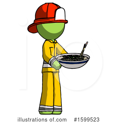 Royalty-Free (RF) Green Design Mascot Clipart Illustration by Leo Blanchette - Stock Sample #1599523