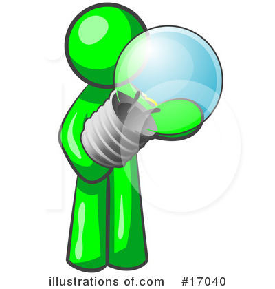 Light Bulb Clipart #17040 by Leo Blanchette