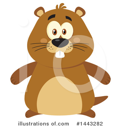 Groundhog Clipart #1443282 by Hit Toon