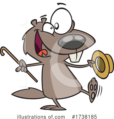 Groundhog Clipart #1738185 by toonaday