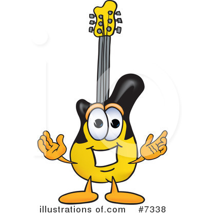 Guitar Clipart #7338 by Mascot Junction