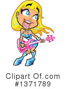 Guitarist Clipart #1371789 by Clip Art Mascots