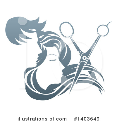 Hairstyle Clipart #1403649 by AtStockIllustration