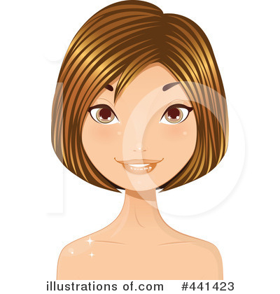 Hair Clipart #441423 - Illustration by Melisende Vector