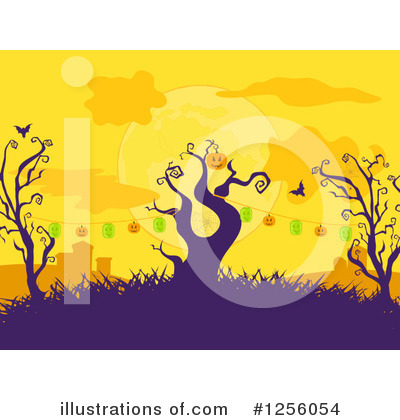 Royalty-Free (RF) Halloween Clipart Illustration by elaineitalia - Stock Sample #1256054