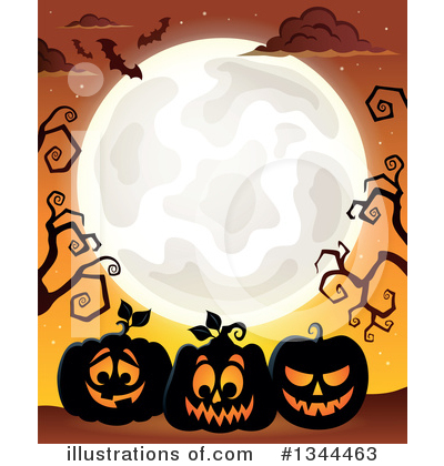 Royalty-Free (RF) Halloween Clipart Illustration by visekart - Stock Sample #1344463