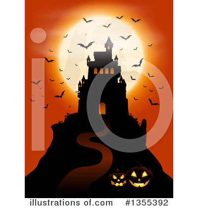 Haunted House Clipart #1355392 by KJ Pargeter