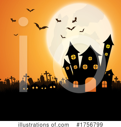Haunted House Clipart #1756799 by KJ Pargeter