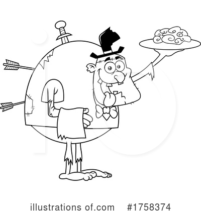Waiter Clipart #1758374 by Hit Toon