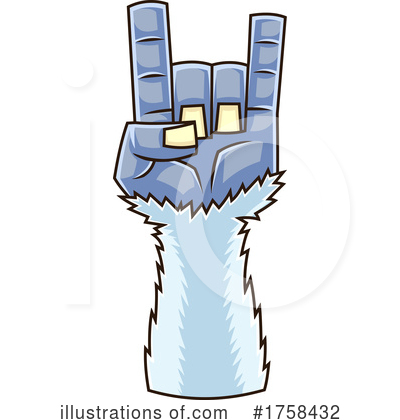 Yeti Clipart #1758432 by Hit Toon