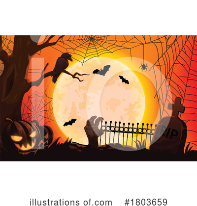 Cemetery Clipart #1803659 by Vector Tradition SM