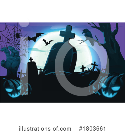 Cemetery Clipart #1803661 by Vector Tradition SM