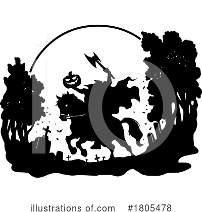 Royalty-Free (RF) Halloween Clipart Illustration by Hit Toon - Stock Sample #1805478
