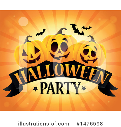 Halloween Party Clipart #1476598 by visekart