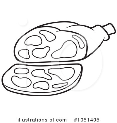Royalty-Free (RF) Ham Clipart Illustration by dero - Stock Sample #1051405