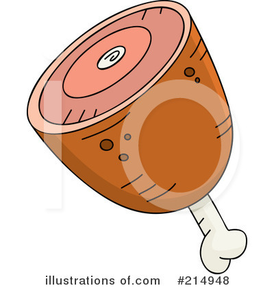 Royalty-Free (RF) Ham Clipart Illustration by Cory Thoman - Stock Sample #214948