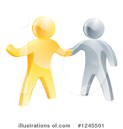 Royalty-Free (RF) Handshake Clipart Illustration by AtStockIllustration - Stock Sample #1245501