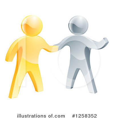 Royalty-Free (RF) Handshake Clipart Illustration by AtStockIllustration - Stock Sample #1258352