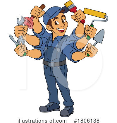 Electrician Clipart #1806138 by AtStockIllustration