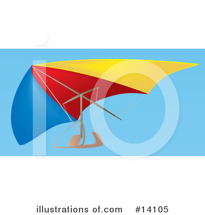 Royalty-Free (RF) Hang Gliding Clipart Illustration by Rasmussen Images - Stock Sample #14105