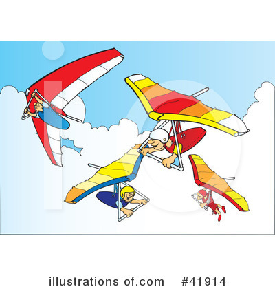 Hang Gliding Clipart #41914 by Snowy